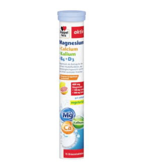 Doppelherz Magnesium Calcium Kalium + Vitamine B6 + D3 15 St, 100,5 g N15