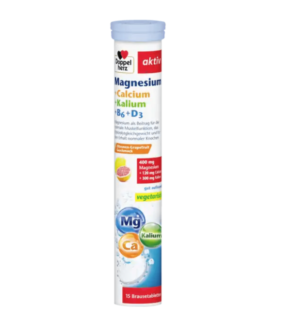 Doppelherz Magnesium Calcium Kalium + Vitamine B6 + D3 15 St, 100,5 g N15
