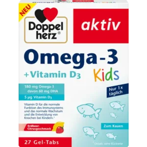 Doppelherz Uşaqlar üçün Omega-3 + Vitamin D3 Gel-Tabs N27