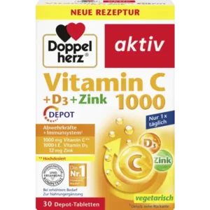 Doppelherz aktiv Vitamin C 1000 + D3 + Zink N30